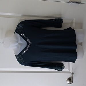 Liz McCoy Blouse  Dark Green‎ Size Small